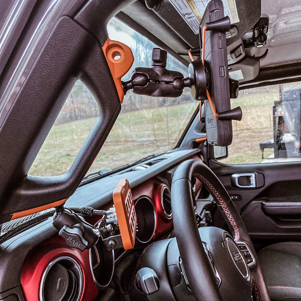 Jeep Gladiator JT A-Pillar Side Mirror with Base Mount Driver OR Passenger