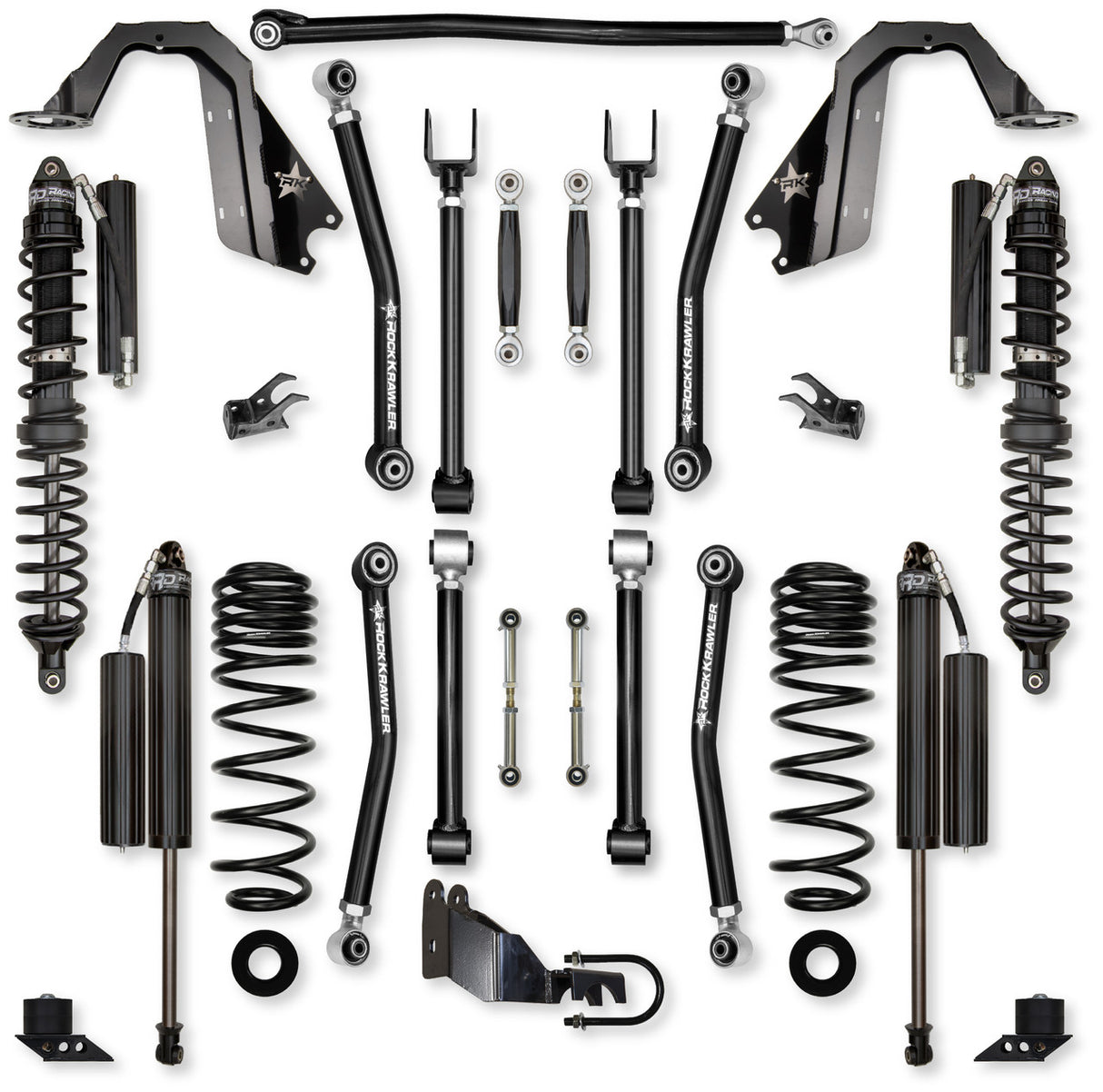 Jeep JLU (4DR) 3.5" Adventure - X Diesel Mid-arm "No-Limits" System (RUBICON)