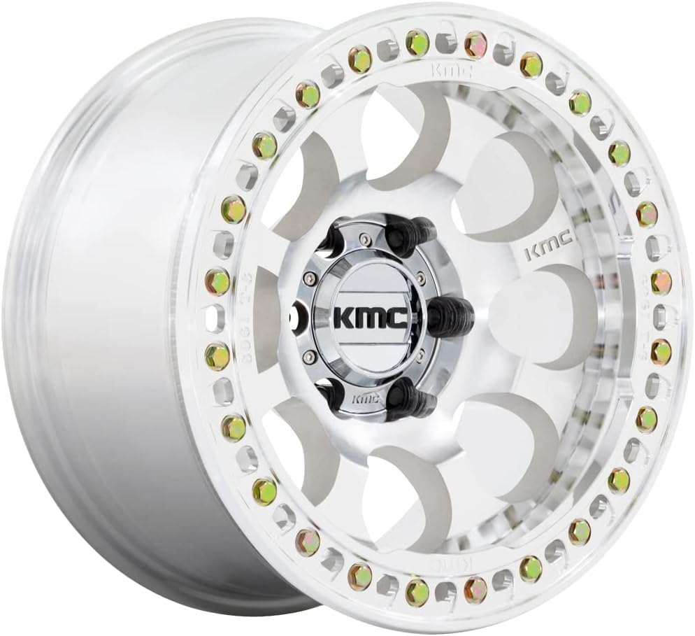 KMC Wheels KM237 Riot Series Beadlock Wheel 17X9 5X5 12mm Offset Machined - JT/JL/JK