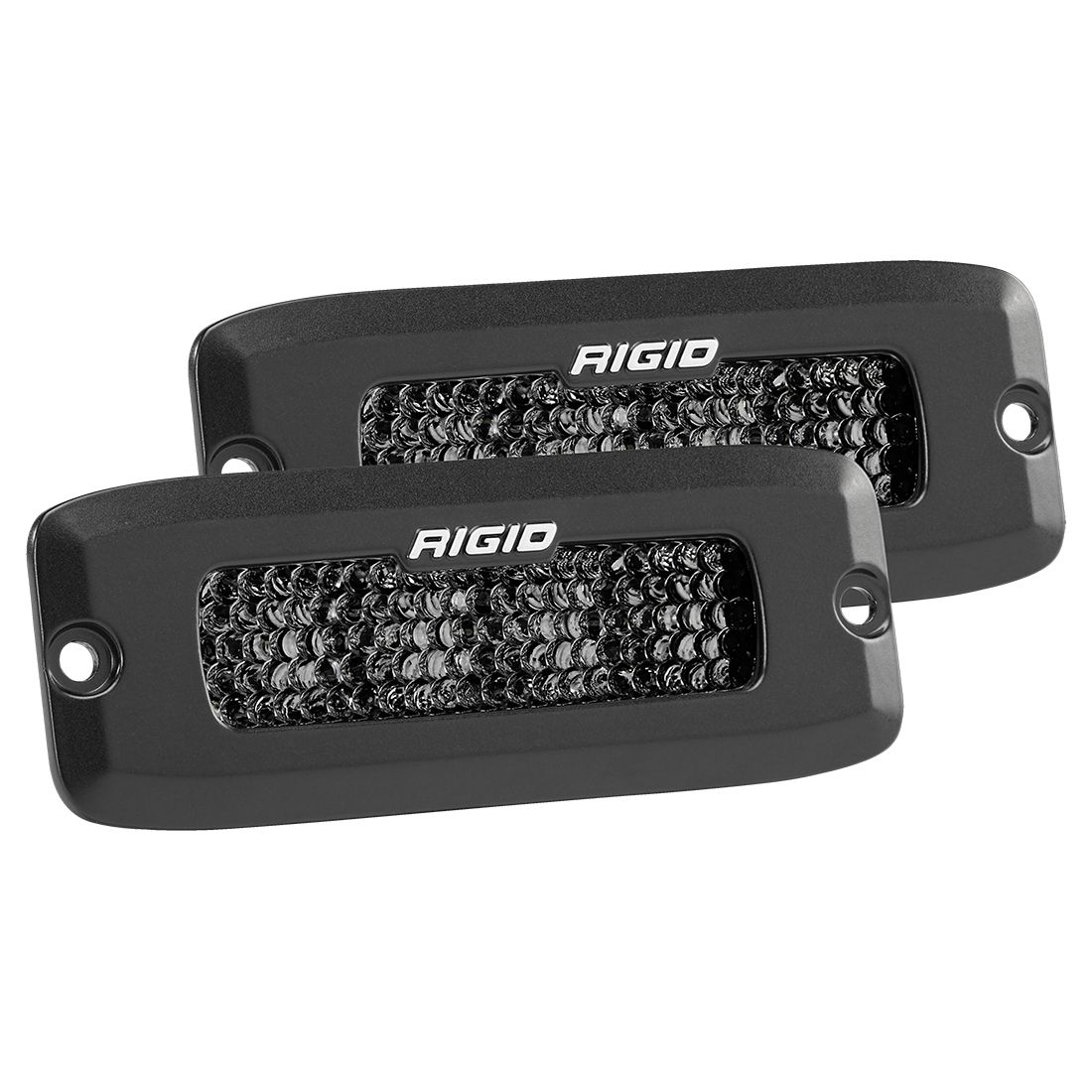 RIGID SR-Q Series Pro Spot Diffused Midnight Flush Mount (Pair)