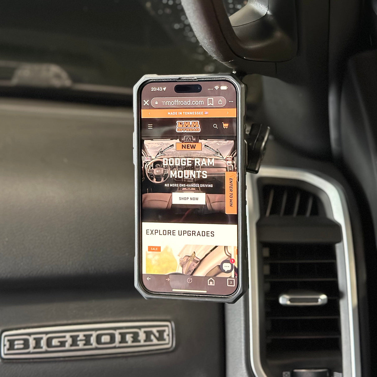 19-23 Dodge RAM Truck Apillar Ball Mount