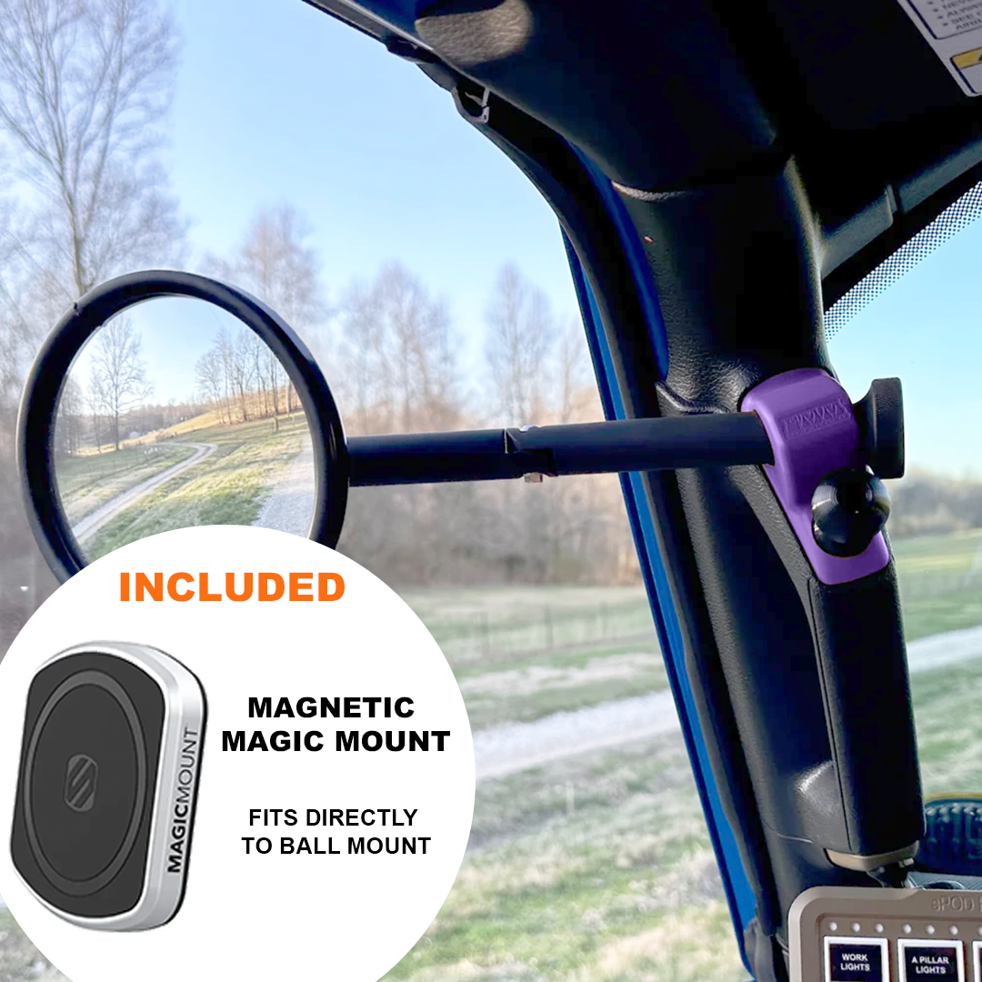 Jeep Gladiator JT A-Pillar Side Mirrors with Base Mount Driver AND Passenger