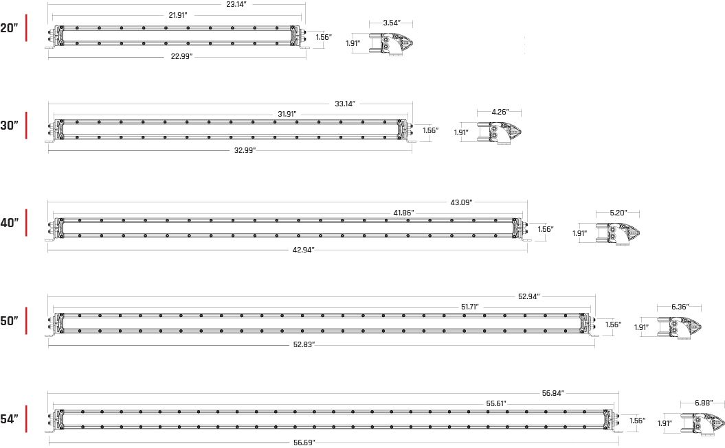 RIGID RDS-SR SERIES PRO 40" SLIM LIGHT BAR (CURVED)