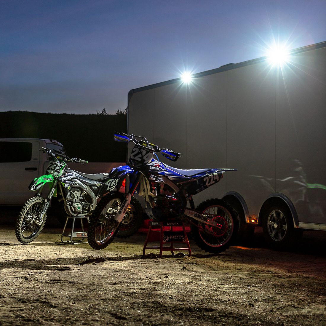 SR-L Series Offroad Spreader Pod Blue Halo (Pair)