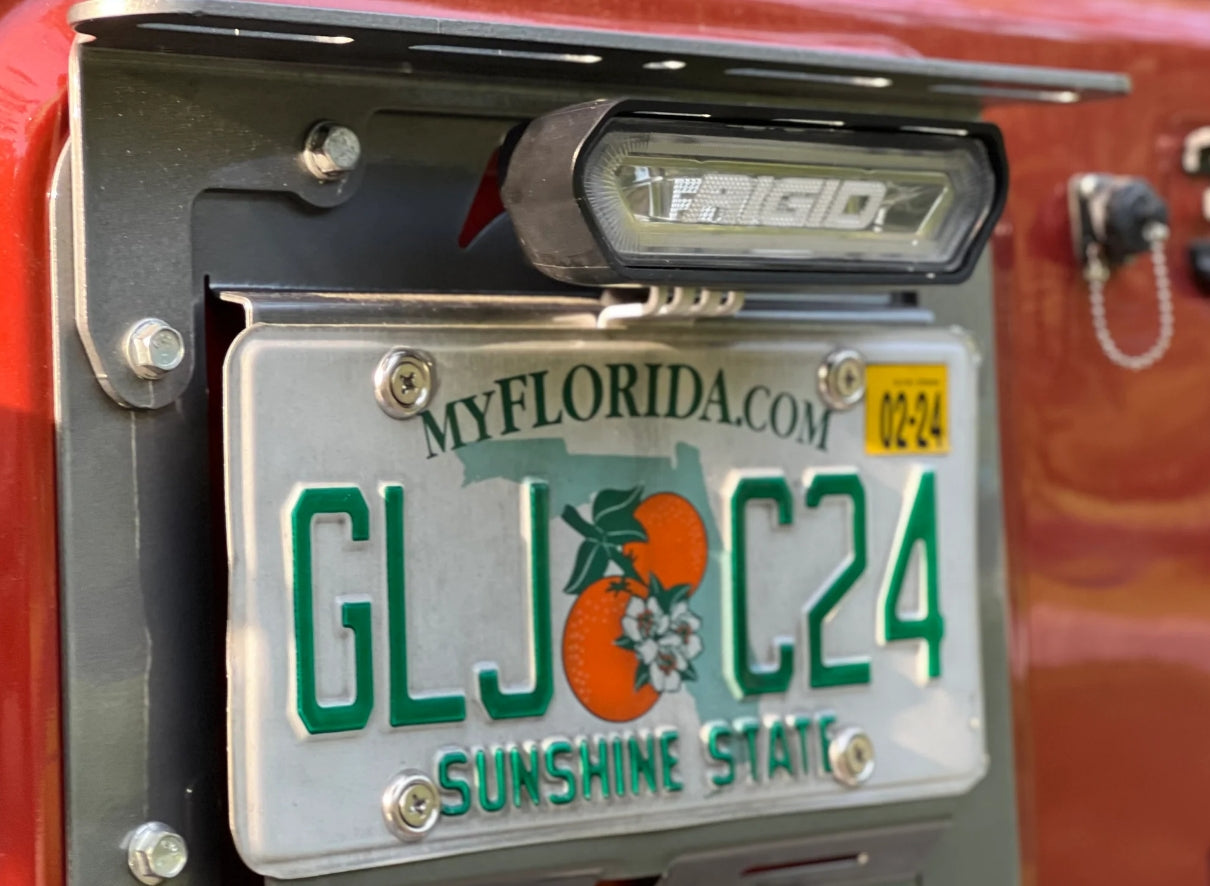 Rigid Chase Series License Plate Mount MTN Offroad Fab