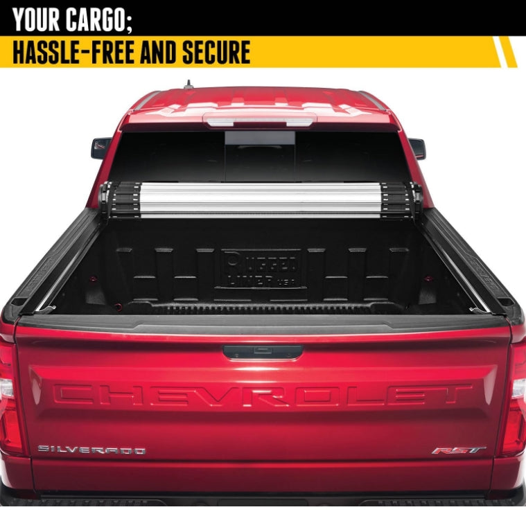BAK Revolver X2 Hard Rolling Truck Bed Tonneau Cover | 39130 | Fits 2019 - 2024 Chevy/GMC Silverado/Sierra 1500, works w/ MultiPro/Flex tailgate (Will not fit Carbon Pro Bed) 5' 10" Bed (69.9")