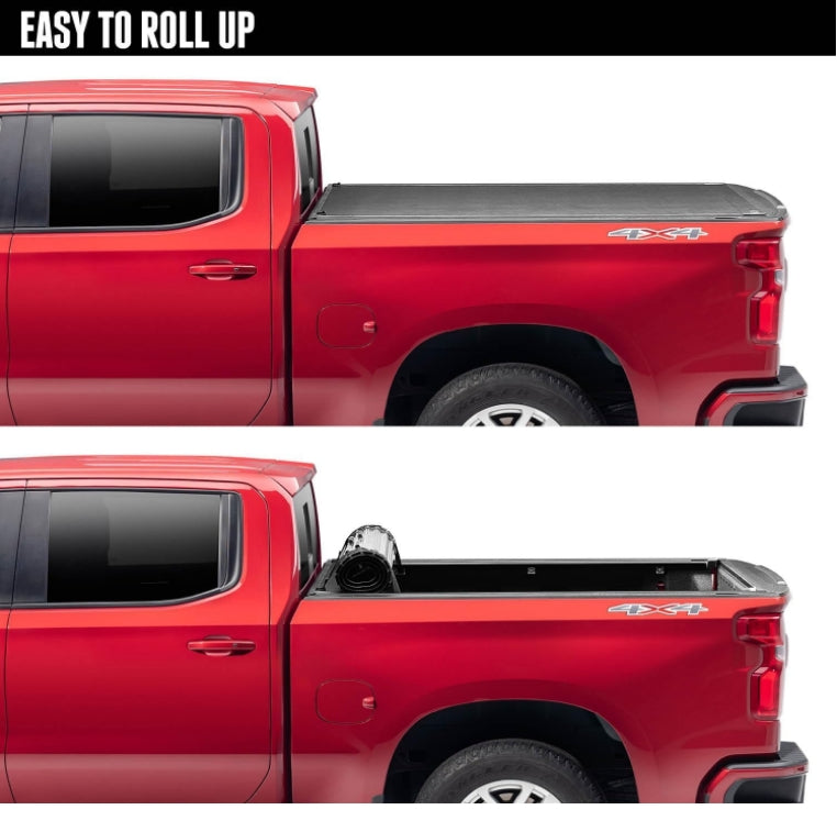 BAK Revolver X2 Hard Rolling Truck Bed Tonneau Cover | 39130 | Fits 2019 - 2024 Chevy/GMC Silverado/Sierra 1500, works w/ MultiPro/Flex tailgate (Will not fit Carbon Pro Bed) 5' 10" Bed (69.9")