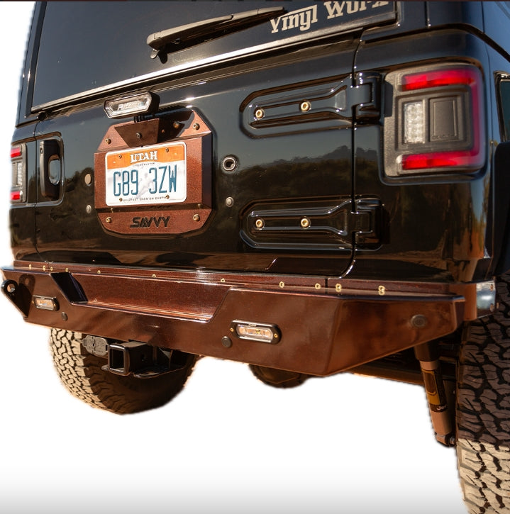 JEEP JL SPARE TIRE DELETE & CAMERA MOUNT
