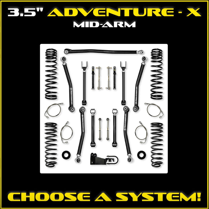 Jeep JK (2DR) 3.5" Adventure - X Mid-arm System