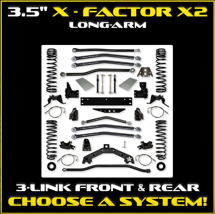 Jeep JK (2DR) 3.5" X - Factor X2 Long-Arm System