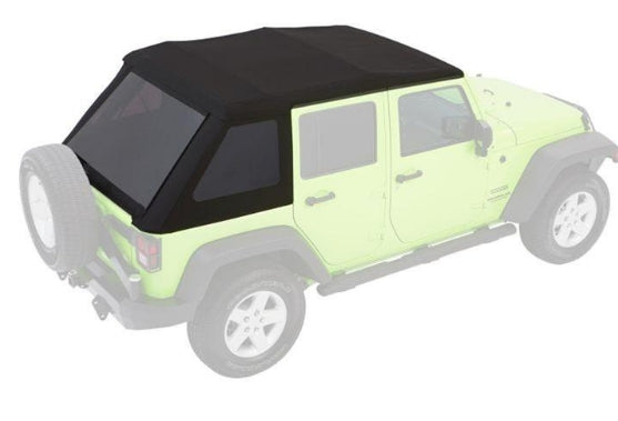 Bestop Trektop Glide Convertible Soft Top Black Diamond - JK 4DR
