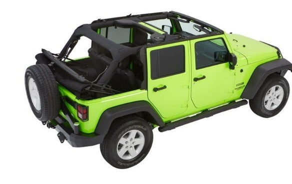 Bestop Trektop Glide Convertible Soft Top Black Diamond - JK 4DR