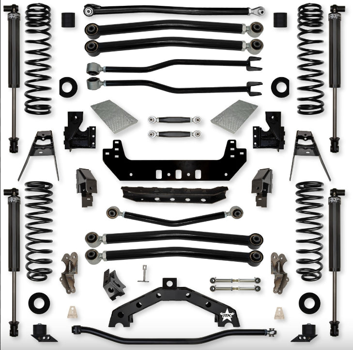 Jeep JL (2DR) 3.5" Adventure - X2 "No-Limits" Long-Arm System (RUBICON)