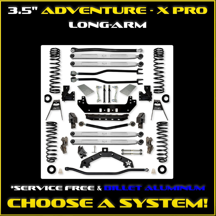Jeep JL (2DR) 3.5" Adventure - X PRO Long-Arm System