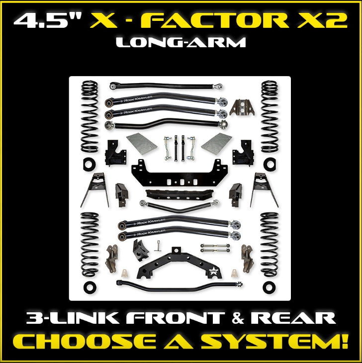 Jeep JL (2DR) 4.5" X - Factor X2 Long-Arm System