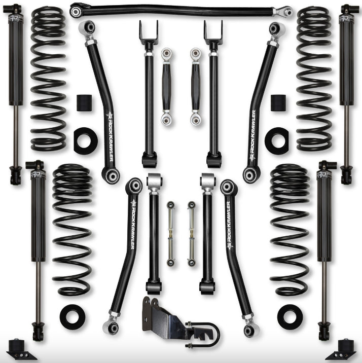 Jeep JLU (4DR) 2.5" Adventure - X 4XE Mid-arm "No-Limits" System (RUBICON)