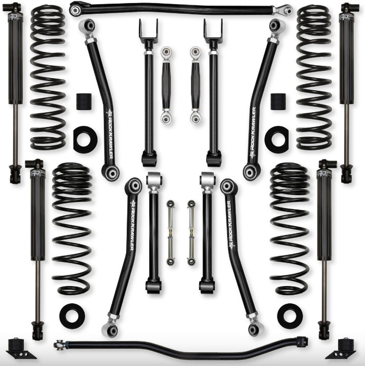 Jeep JLU (4DR) 2.5" Adventure - X 392 Mid-arm "No-Limits" System (RUBICON)