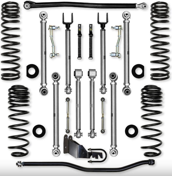 Jeep JLU (4DR) 2.5" 4XE X-Factor PRO Mid-arm System (SPORT/SAHARA)
