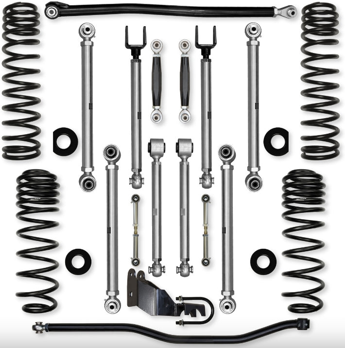 Jeep JLU (4DR) 2.5" 4XE X-Factor PRO Mid-arm "No-Limits" System (RUBICON)