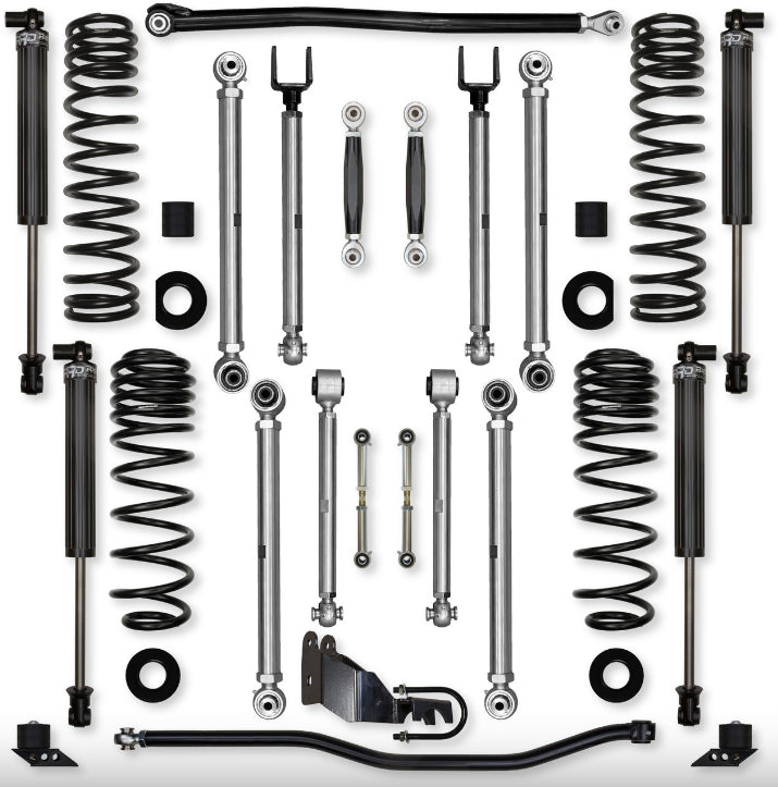 Jeep JLU (4DR) 2.5" 4XE X-Factor PRO Mid-arm "No-Limits" System (RUBICON)