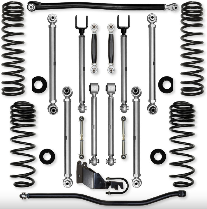 Jeep JLU (4DR) 3.5" X-Factor PRO Mid-arm "No-Limits" System (RUBICON)