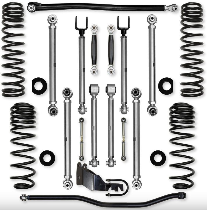 Jeep JLU (4DR) 3.5" Diesel X-Factor PRO Mid-arm "No-Limits" System (RUBICON)