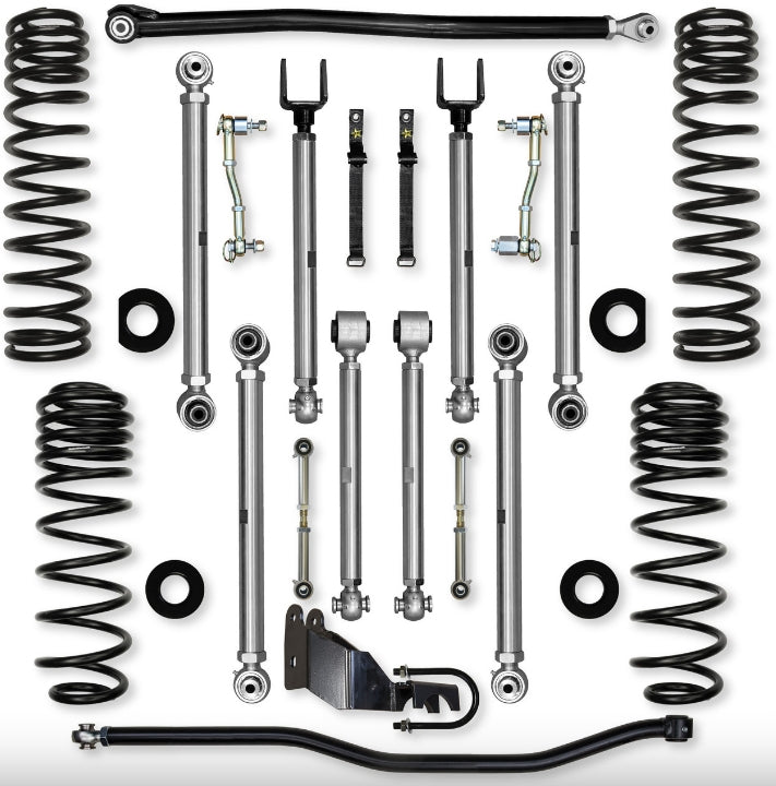 Jeep JLU (4DR) 3.5" 4XE X-Factor PRO Mid-arm System (SPORT/SAHARA)