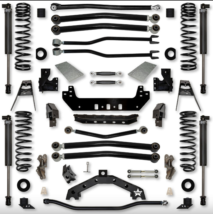 Jeep JLU (4DR) 4.5" Adventure - X2 "No-Limits" Long-Arm System (RUBICON)