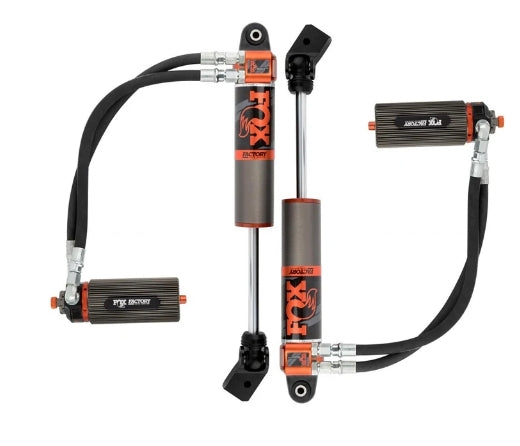 Fox 3.0 Factory Race Series Adjustable Internal Bypass Reservoir Shocks Front - 3.5-4.5in Lift - JL