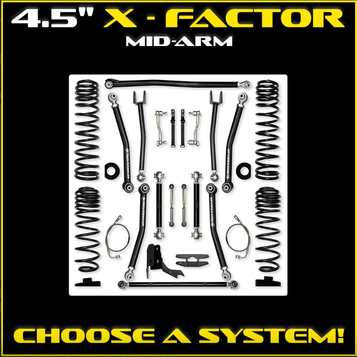 Jeep JT Gladiator 4.5" X-Factor Mid-Arm System