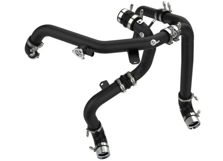 aFe Power BladeRunner Aluminum Hot and Cold Charge Pipe Kit - Black - Bronco 2021+ 2.7L