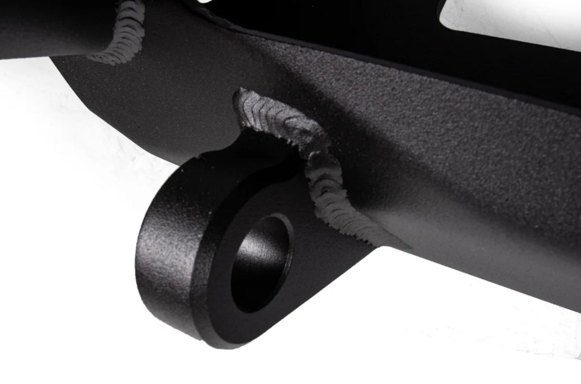 Crawltek Pyro Stubby Front Bumper with Stinger - Black - TJ/LJ/YJ/CJ