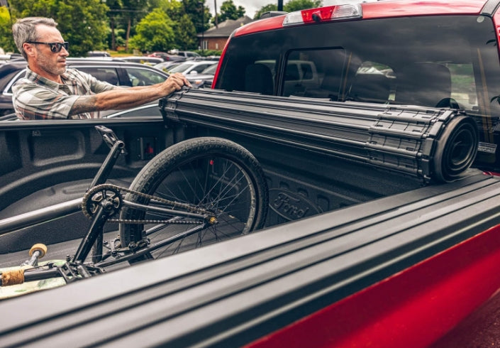 BAK Revolver X4s Hard Rolling Truck Bed Tonneau Cover | 80135 | Fits 2019-2024 Chevy/GMC Silverado/Sierra Carbon Pro Bed) 5' 9" Bed (68")