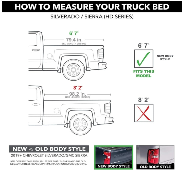 BAK BAKFlip G2 Hard Folding Truck Bed Tonneau Cover | 226133 | Fits 2020-2023 Chevy/GMC Silverado/Sierra 2500/3500 6' 10" Bed (82.2")