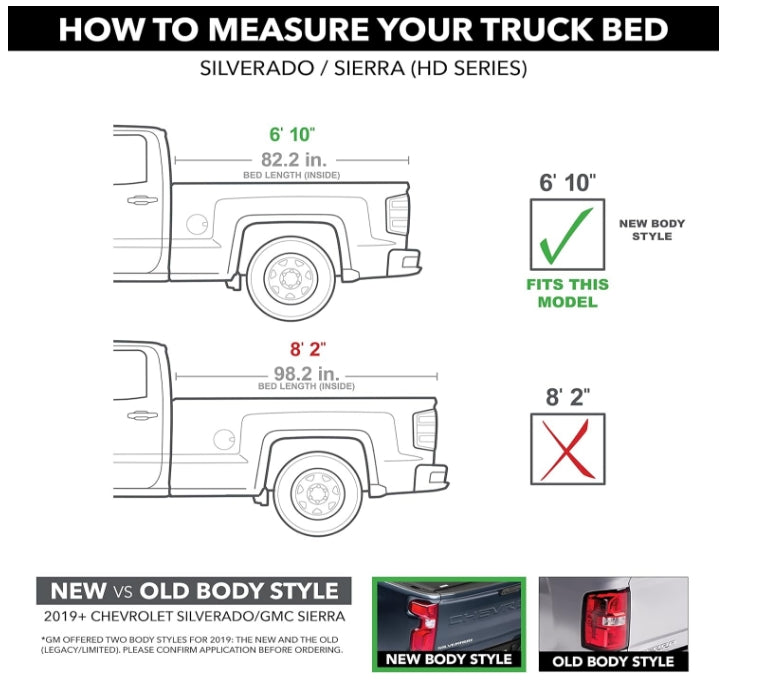 BAK BAKFlip F1 Hard Folding Truck Bed Tonneau Cover | 772133 | Fits 2020-2024 Chevy/GMC Silverado/Sierra 2500/3500HD 6' 10" Bed (82.2")