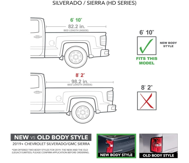 BAK Revolver X4s Hard Rolling Truck Bed Tonneau Cover | 80133 | Fits 2020-2024 Chevy/GMC Silverado/Sierra 2500/3500 HD Series 6' 10" Bed (82.2")