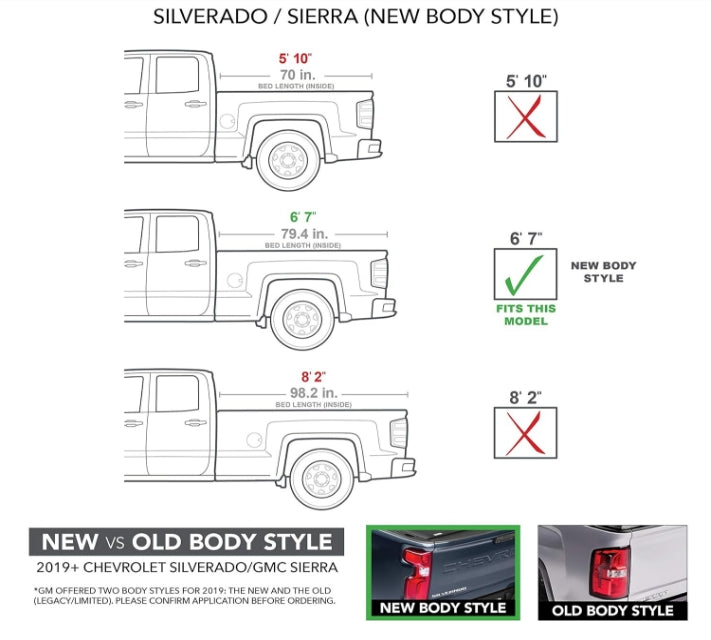 BAK Revolver X4s Hard Rolling Truck Bed Tonneau Cover | 80131 | Fits 2019-2024 Chevy/GMC Silverado/Sierra 1500, Works w/MultiPro/Flex Tailgate 6' 7" Bed (79.4")