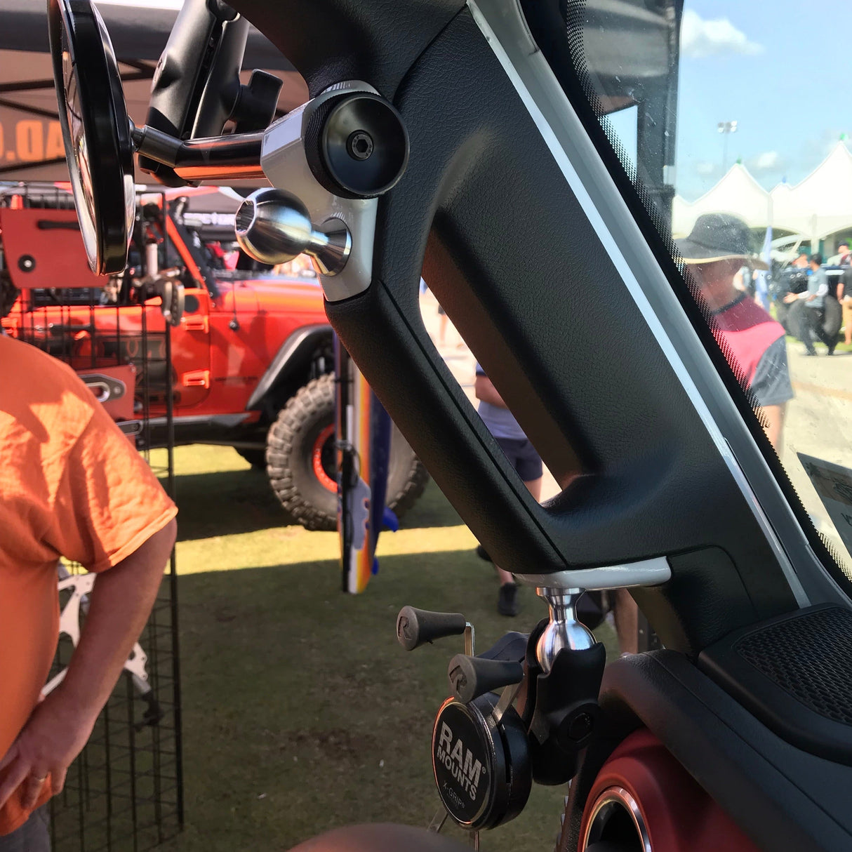 JL/JLU A-Pillar Side Mirror with Base Mount, Driver OR Passenger Side