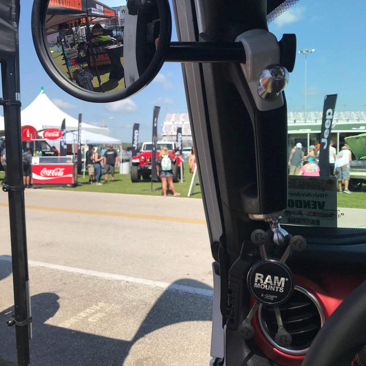 JL/JLU A-Pillar Side Mirror with Base Mount, Driver OR Passenger Side