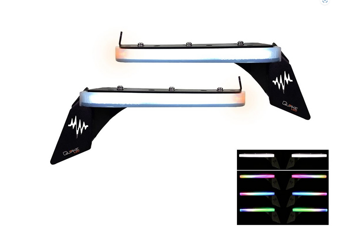 QUAKE LED -JEEP JL/JT SLIM DRL FENDER CHOP KIT WITH HDX EFFECTS - RUBICON