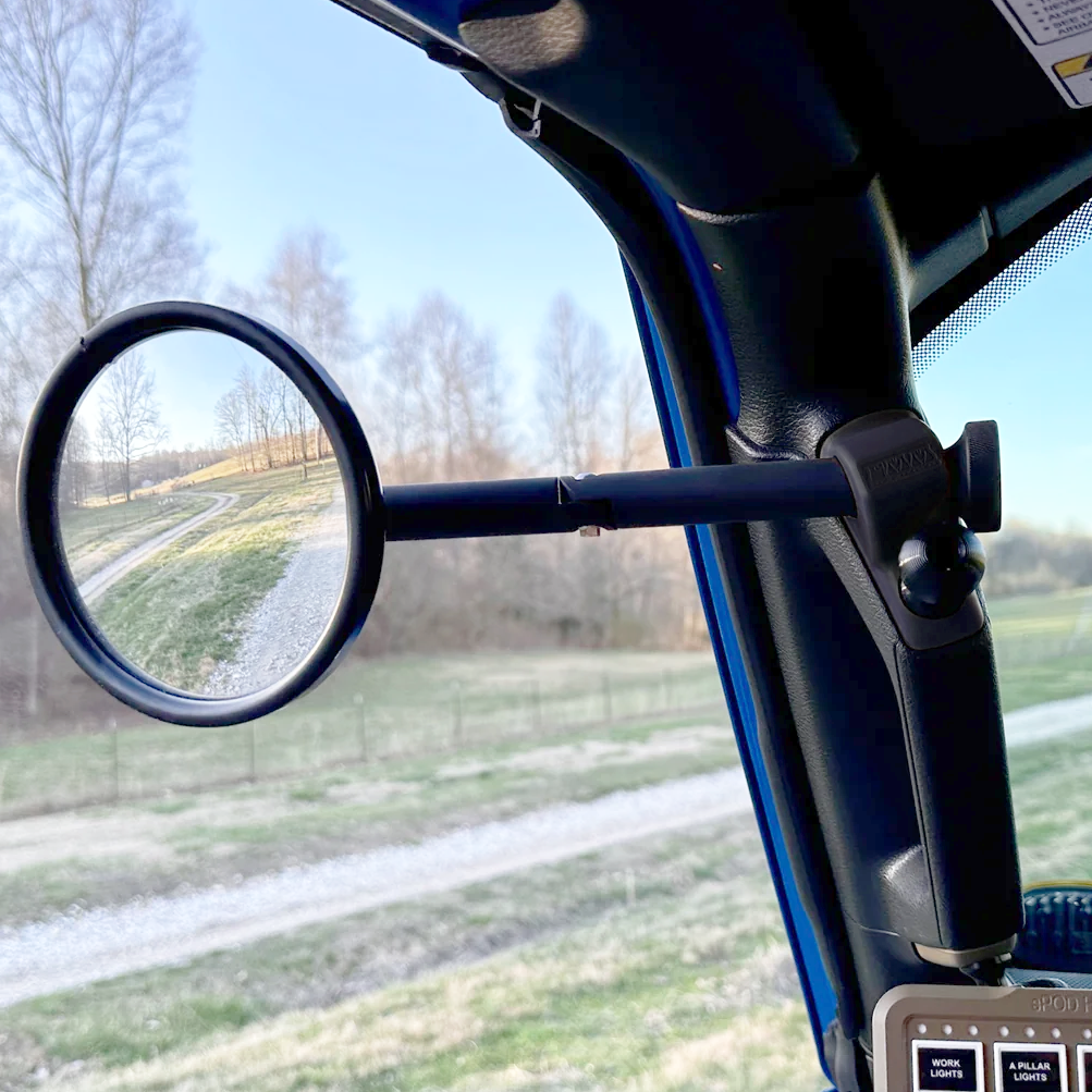 **2024** JL/JLU A-Pillar Side Jeep Mirrors with Base Mount Driver AND Passenger