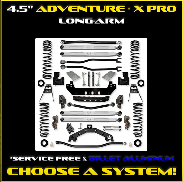 Jeep JL (2DR) 4.5" Adventure - X PRO Long-Arm System