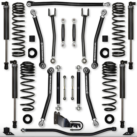 Jeep JLU (4DR) 2.5" X-Factor 4XE Mid-arm "No-Limits" System (RUBICON)