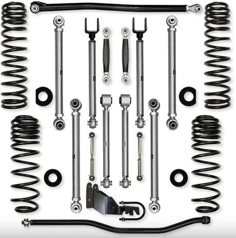 Jeep JLU (4DR) 2.5" Diesel X-Factor PRO Mid-arm "No-Limits" System (RUBICON)