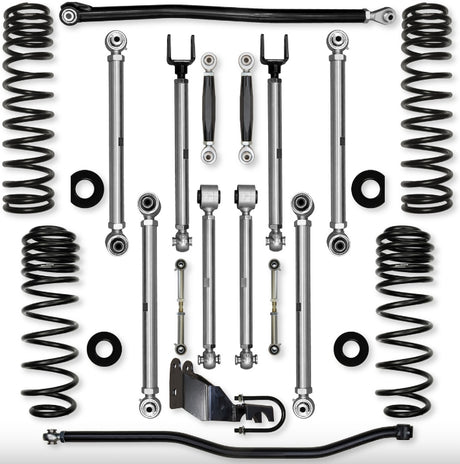Jeep JLU (4DR) 2.5" 4XE X-Factor PRO Mid-arm "No-Limits" System (RUBICON)