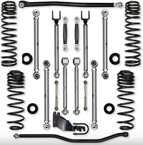 Jeep JLU (4DR) 3.5" X-Factor PRO Mid-arm "No-Limits" System (RUBICON)