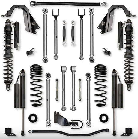Jeep JLU (4DR) 3.5" 4XE X-Factor PRO Mid-arm "No-Limits" System (RUBICON)