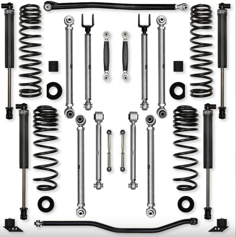 Jeep JLU (4DR) 3.5" X-Factor PRO 392 Mid-arm "No-Limits" System