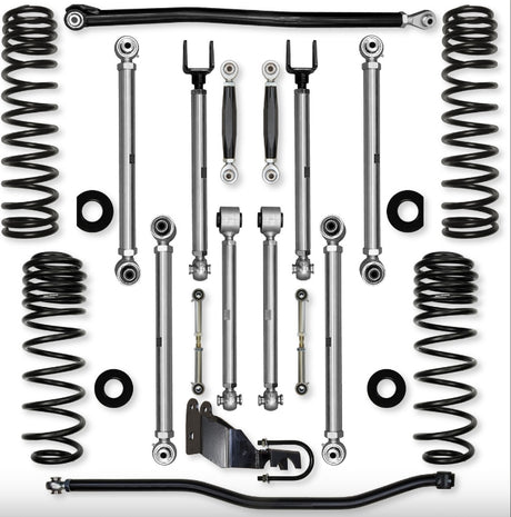 Jeep JLU (4DR) 4.5" 4XE X-Factor PRO Mid-arm "No-Limits" System (RUBICON)