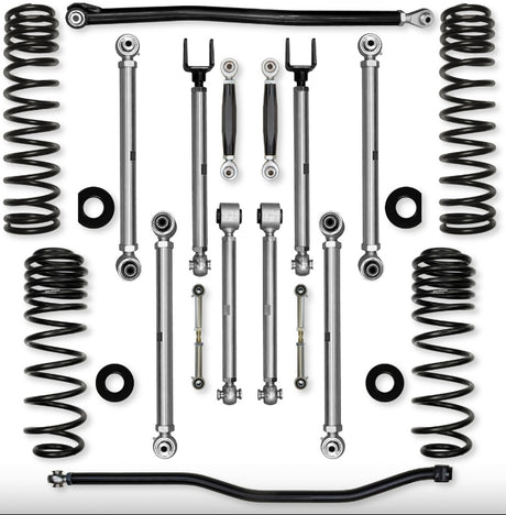 Jeep JLU (4DR) 4.5" X-Factor PRO 392 Mid-arm "No-Limits" System (RUBICON)